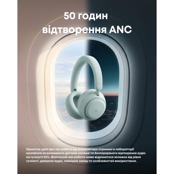 Фото - Навушники повнорозмірні бездротові Anker SoundСore Space 2 Green (D1402G61)